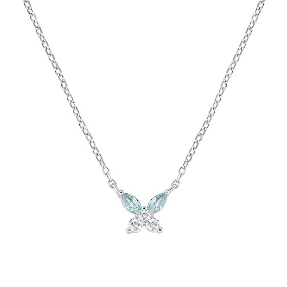 Collana Amen Donna Petali in Argento Zircone CLBUTBBLB - CLBUTBBLB